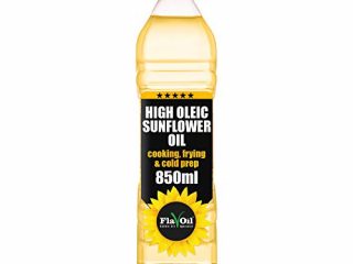 Nueva botella de aceite de girasol con alto contenido en ácido oleico de FlavOil - Aceite de girasol saludable ideal para freír, cocinar y preparar en frío (850ml)