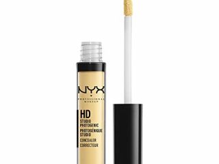 NYX Professional Makeup HD Photogenic Concealer Wand, Corrector para todo tipo de pieles, Cobertura media, Tono: Amarillo