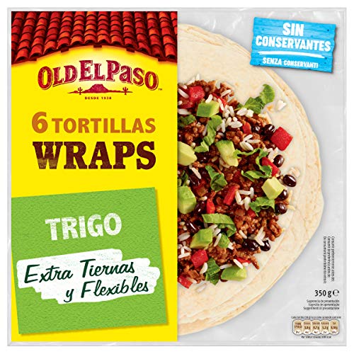Old El Paso Tortillas de Trigo Wrap, 6 Unidades, 350g