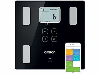 OMRON VIVA - Báscula inteligente y monitor de composición corporal con medición de peso, grasa corporal, grasa visceral, músculo esquelético, metabolismo basal e IMC