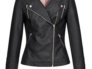 Only ONLGEMMA Faux Leather Biker OTW Noos Chaqueta, Negro (Black Black), 38 para Mujer