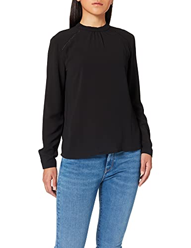 Only Onlnew Mallory L/s Blouse Solid Wvn Blusa, Negro (Black), 40 (Talla del Fabricante: 38) para Mujer