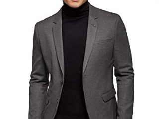 oodji Ultra Hombre Chaqueta Entallada con Botones, Gris, 56