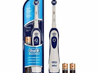 Oral-B Advance Power - Cepillo de dientes eléctrico a pilas, azul/blanco