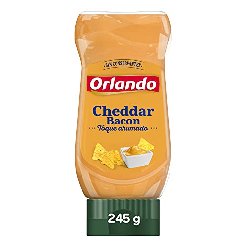 ORLANDO Salsa Cheddar Con Bacon envase 235ml