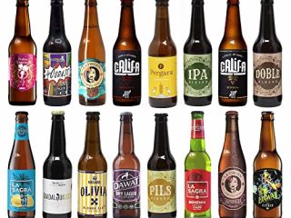 Pack Cata. Cervezas artesanas. 16 botellas x 330ml - 5,28litros. Las mejores marcas. Incluye Virgen Jamonera y 360, premiadas en World Beer Awards ‘21