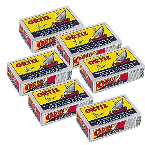 PACK CONSERVAS HUEVAS DE MERLUZA ORTIZ x6
