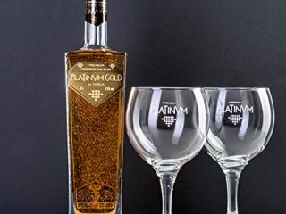 pack ron dominicano Platinvm Gold con dos copas