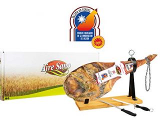 Paleta D.O.P. Teruel (4,5-6Kg) Gran Premier de Aire Sano + jamonero + cuchillo + chaira + estuche