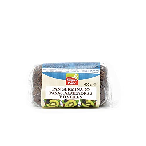 Pan germinado con almendras, pasas y dátiles sin levadura La Finestra Sul Cielo 400 g