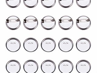 PandaHall Precio del 20 Piezas Platino hallazgos Broche de Hierro de Bricolaje Hierro Plateado, Espacios en Blanco de Base Broche Bandejas Espaldas, 30 mm