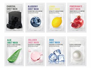 [Paquete De 8] EUNYUL Purity Mascarilla Facial Coreana (8 Tipos) Cuidado De La Piel Coreano Ingredientes Naturales & Hidratante