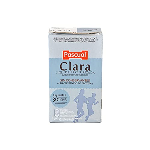 Pascual - Clara de Huevo Líquida Pasteurizada Refrigerada - 1 Brik x 962 ml