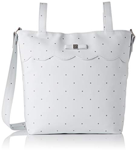 Pasito a Pasito, Bolsa Panera Chelsea, Blanca con puntos grises
