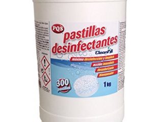 Pastillas desinfectantes de lejía. Bote de 300 dosis. 1Kg, Más seguridad y desinfección. Evita derrames
