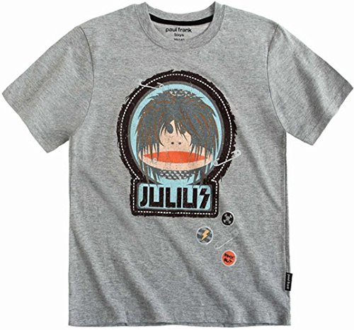 Paul Frank - Camiseta de Manga Corta - para niño Gris Gris Claro 164 cm