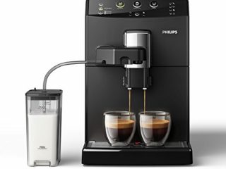 Philips Serie 3000 Cafetera HD8829/01- Máquina de café espresso automática con función para preparar un cappuccino