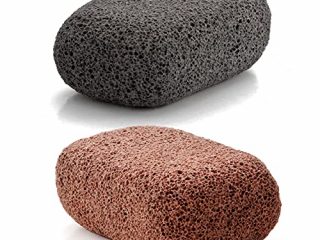 Piedra Pómez Vulcan - Pack de 2 unidades (Colores: Terracotta - Gris) - Elimina durezas y callosidades de pies y manos
