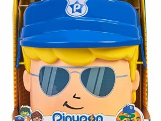Pinypon Action - Contenedor de Policía y Monstruos, cabeza de Pinypon grande, caja contenedor con compartimentos para accesorios y figuras, incluye 4 muñecos Famosa mix es max, Famosa, (700016645)