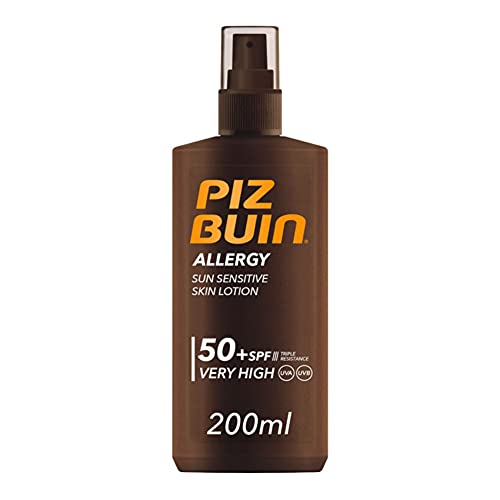 Piz Buin, Protector Solar Allergy Spray SPF 50+ Protección Muy Alta, 200 ml