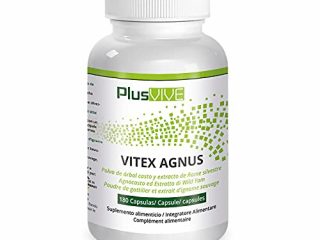 Plusvive - Vitex agnus-castus con extracto de ñame silvestre, 180 cápsulas (250 mg)