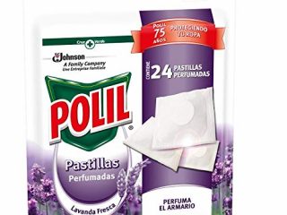 Polil® Pastillas Lavanda Fresca, Perfuma el armario y protege tu ropa, 24 Unidades