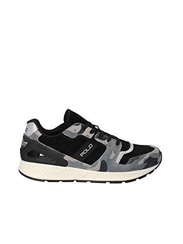 Polo Ralph Lauren - Zapatillas de Ante para hombre Negro Negro , color Negro, talla 42.5