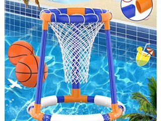 Pool Basketball Hoop, Canasta Piscina Hinchable,Porterias Waterpolo,Piscina Bebe,Canasta Juguetes Piscina,Juegos Piscina,Juguetes Piscina NiñOs
