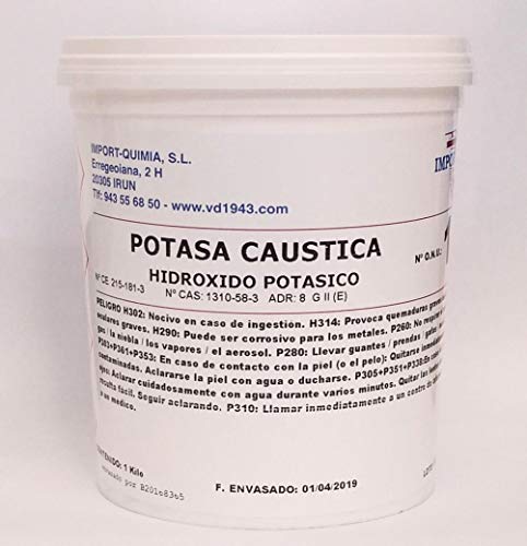POTASA CAUSTICA 1 KG QUIMIA