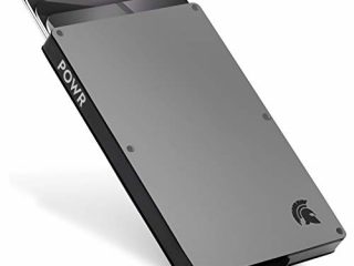 POWR Porta Tarjetas de Metal | Tarjetero Metalico RFID | Porta Tarjetas de Credito | Cartera Aluminio | Regalos Originales para Hombre