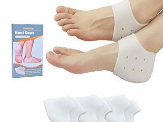 Protector de Talon, Talon Gel, Calcetin Talonera, Calcetines Silicona (3 Pares) Nuevo Material, Protector Talon Silicona, Para el Aquiles, Fascitis Plantar, Espolones Tacón, Alivia el Dolor de Talón