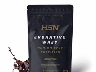 Proteína de Suero Leche Nativa de HSN | Sabor Chocolate 500 gr = 17 Tomas | Native Whey Concentrate | Procedente de Vacas Alimentadas con Pastos | No-GMO, Vegetariano, Sin Gluten, Sin Soja