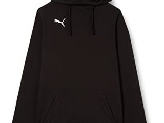 Puma Liga Casuals Hoody, Sudadera con Capucha para Hombre, Negro (Puma Black/Puma White), XL