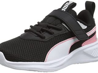 PUMA Scorch Runner Mesh AC PS, Zapatillas, White Black Peony, 28 EU