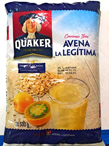 Quaker- Hojuelas de avena 100% natural 500g by Kaptalanshop