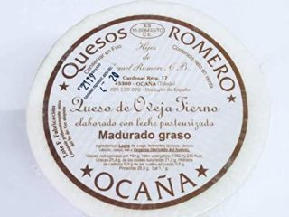 QUESO ROMERO OCAÑA TIERNO QUESO ROMERO OCAÑA TIERNO 100% de leche pasteurizada de oveja con un color de corteza blanco y un sabor suave, ligero y agradabe.