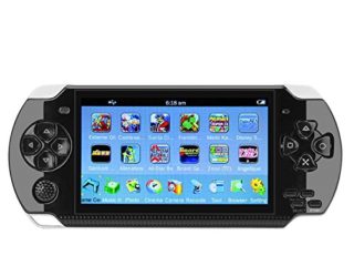 QUMOX 64Bit Consola de juegos de mano 4.3 pulgadas Built-in 650no Repetir Juego clásico Soporte AV Cable Consolas de juegos portátiles