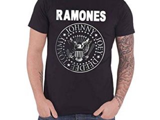 Ramones Classic Seal oficial hombre nuevo Negro T Shirt