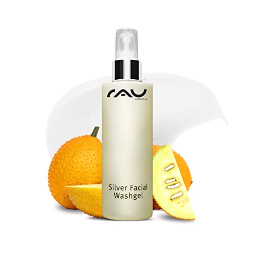 RAU Silver facial washgel 200 ml - gel limpiador para la cara con partículas de Plata, ideal para la piel con impurezas o acné