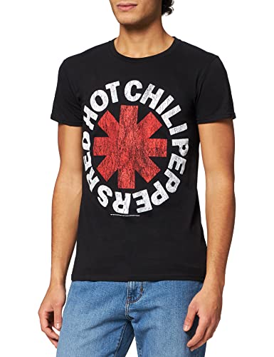 Red Hot Chili Peppers apenó Camiseta para Hombre Negro L | Idea del Regalo para los Hombres, Amante de la música, la música Rock Regalo