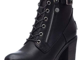 Refresh 72387, Botas Cortas al Tobillo Mujer, Negro, 38 EU