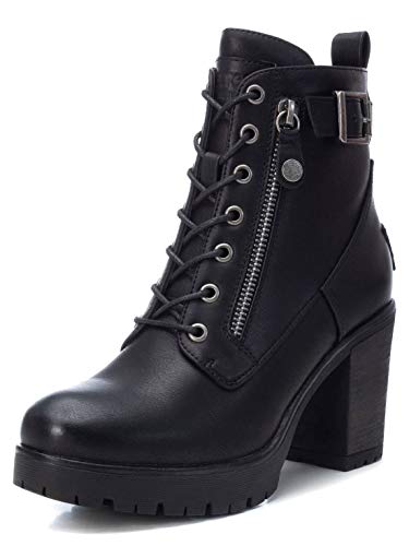 Refresh 72387, Botas Cortas al Tobillo Mujer, Negro, 38 EU