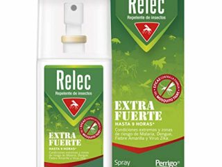 Relec Extra Fuerte Spray Antimosquitos, Repelente de Mosquitos, Eficaz Contra El Mosquito Tigre, Eficacia y Protección Contra las Picaduras de Mosquitos en Condiciones Extremas y Zonas Tropicales