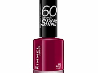 Rimmel London 60 Seconds Super Shine Esmalte de Uñas, 320 - Rapid Ruby