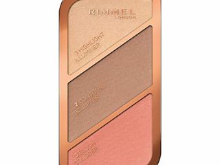 Rimmel London Sculpting Palette, Polvos de maquillaje - Tono Coral Glow, 18.5 g