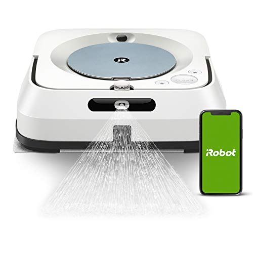 Robot friegasuelos iRobot Braava jet m6134 Wi-FI Pulverizador a presión- Friega profundidad- Mopa- Compatible voz- Coordinación Imprint- Reconoce objetos- Sugerencias personalizadas- Recarga y reanuda