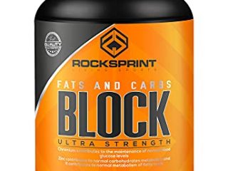 ROCKSPRINT | BLOCK FATS & CARBS | Descuidos Alimenticios | Chitosan y Faseolamina | | 60 caps
