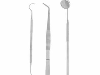 ROSENICE Paquete de 3 Herramientas de Higiene Dental Instrumentos de Acero Inoxidable para Limpieza de los Dientes