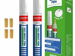 Rotulador de lechada blanco para juntas de azulejos Tile grout pen PACK x 2 unidades 8ml | Blanqueador de juntas | Restaura las juntas de baños y cocinas