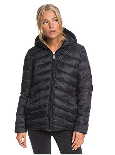 Roxy Coast Road - Chaqueta Con Acolchado, Resistente Al Agua, Ligera Y Plegable Para Mujer Chaqueta Con Acolchado, Resistente Al Agua, Ligera Y Plegable, Mujer, anthracite, XL
